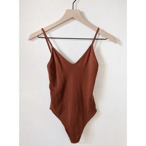 BP. Ribbed Thong Bodysuit